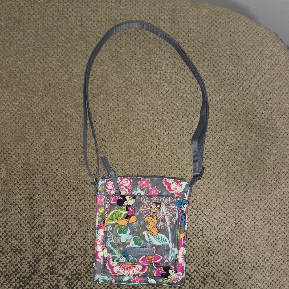 Disney Gray and Pink Crossbody Bag